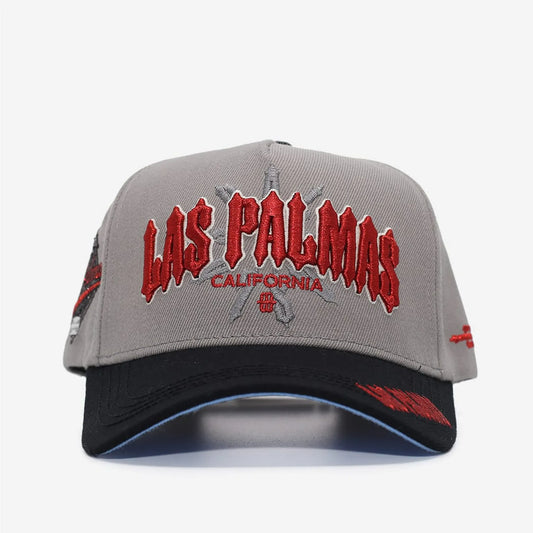 CHOPPER HAT - GREY/RED