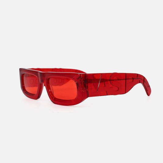 SUNGLASSES - TRANSLUCENT RED