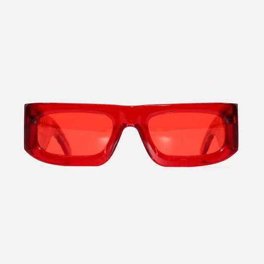 SUNGLASSES - TRANSLUCENT RED