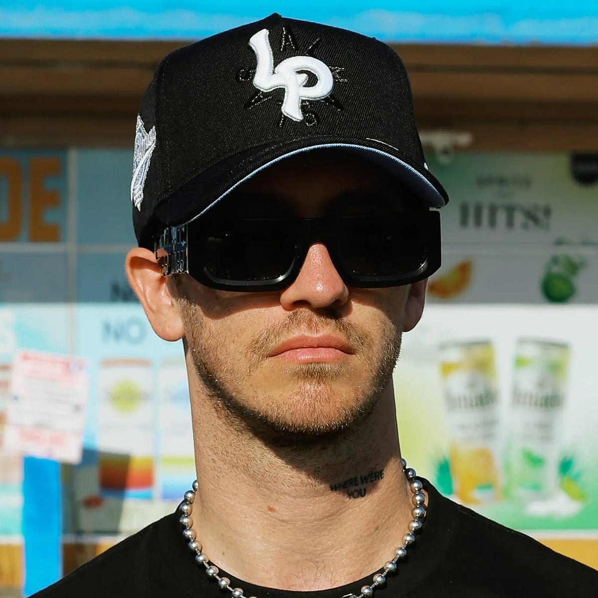 MAJOR LEAGUE HAT - BLACK/WHITE