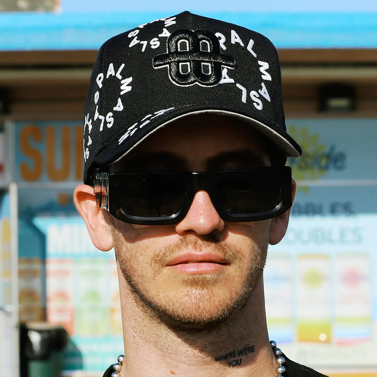 LOGO SUNFLOWER HAT - BLACK/WHITE