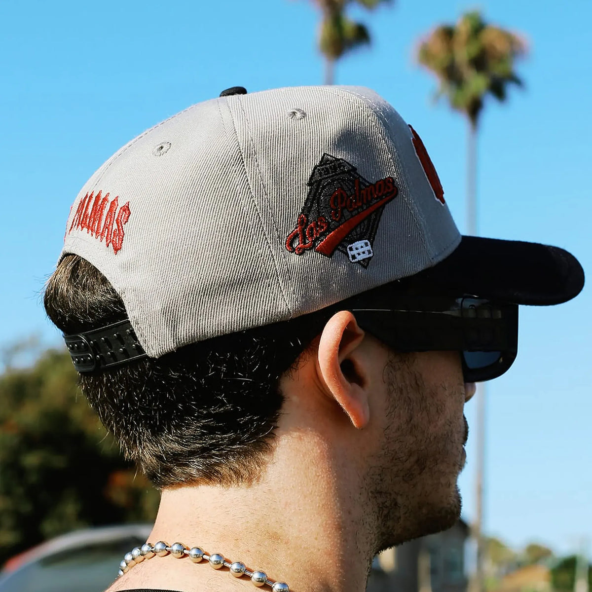 CHOPPER HAT - GREY/RED