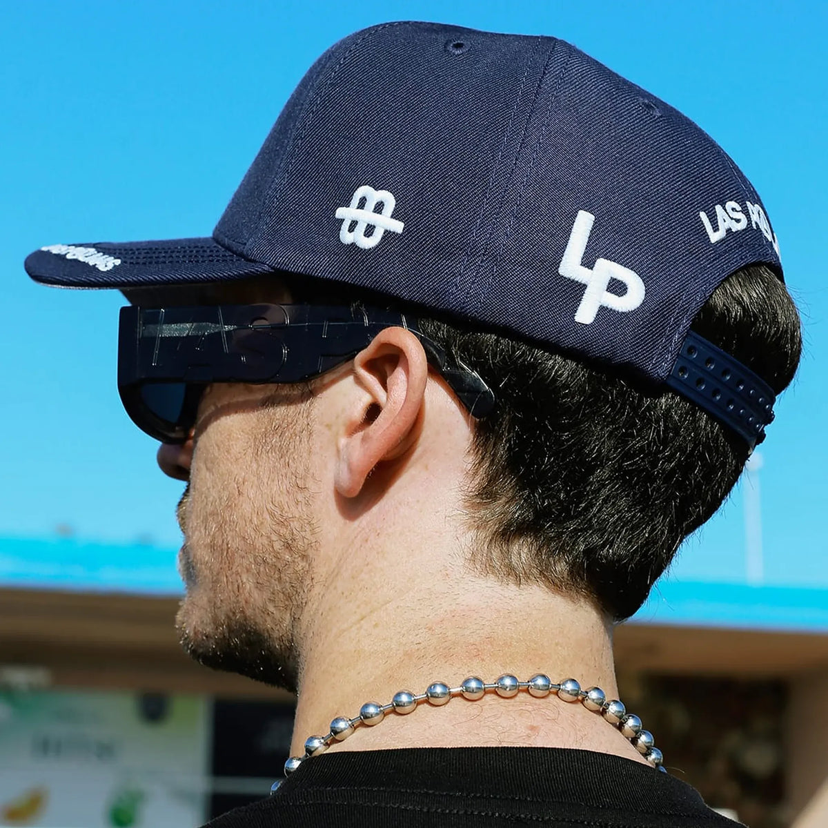 MONOGRAM HAT - NAVY/WHITE
