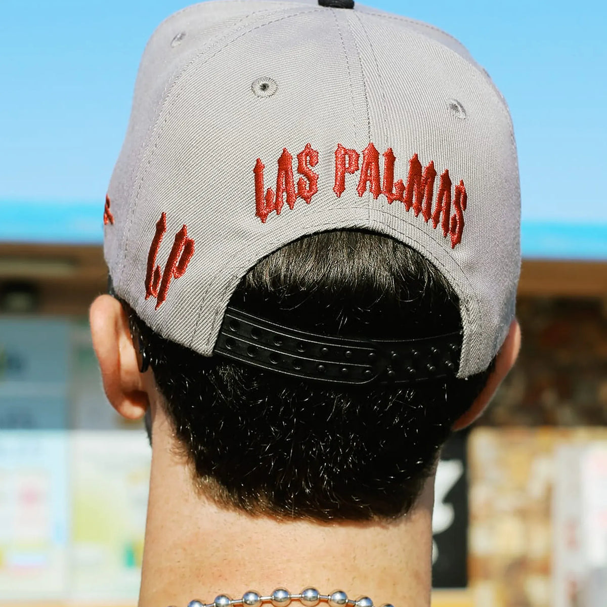 CHOPPER HAT - GREY/RED