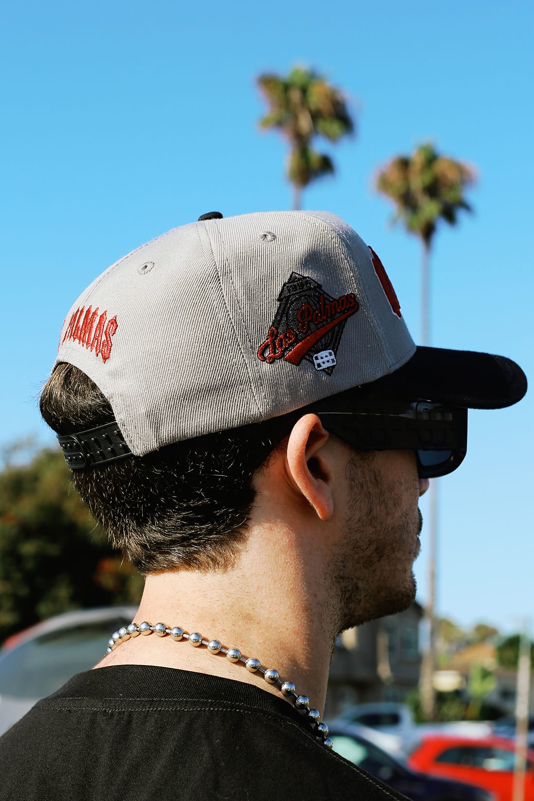 CHOPPER HAT - GREY/RED