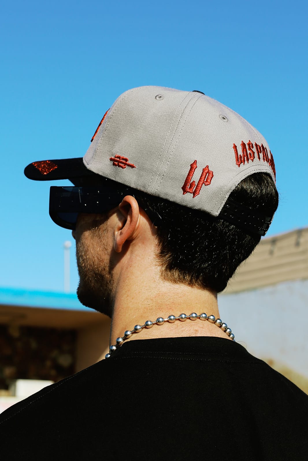 CHOPPER HAT - GREY/RED