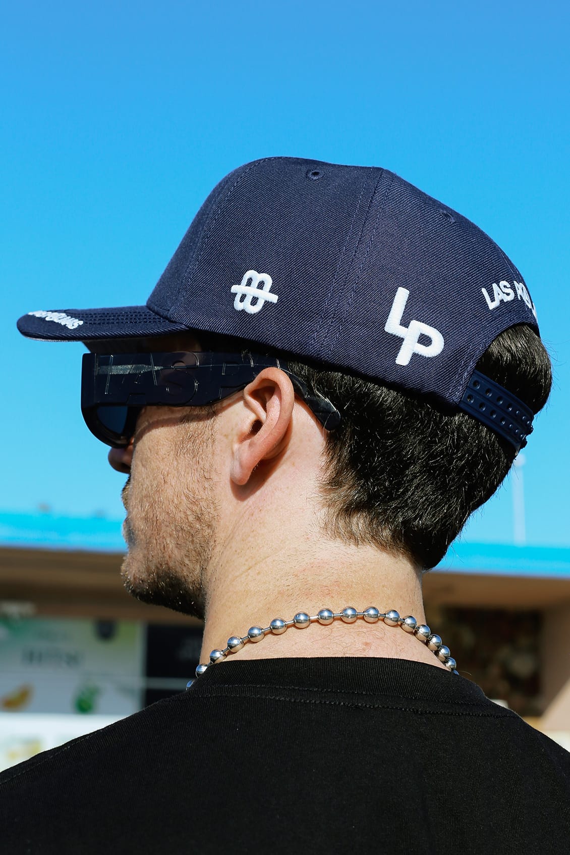MONOGRAM HAT - NAVY/WHITE