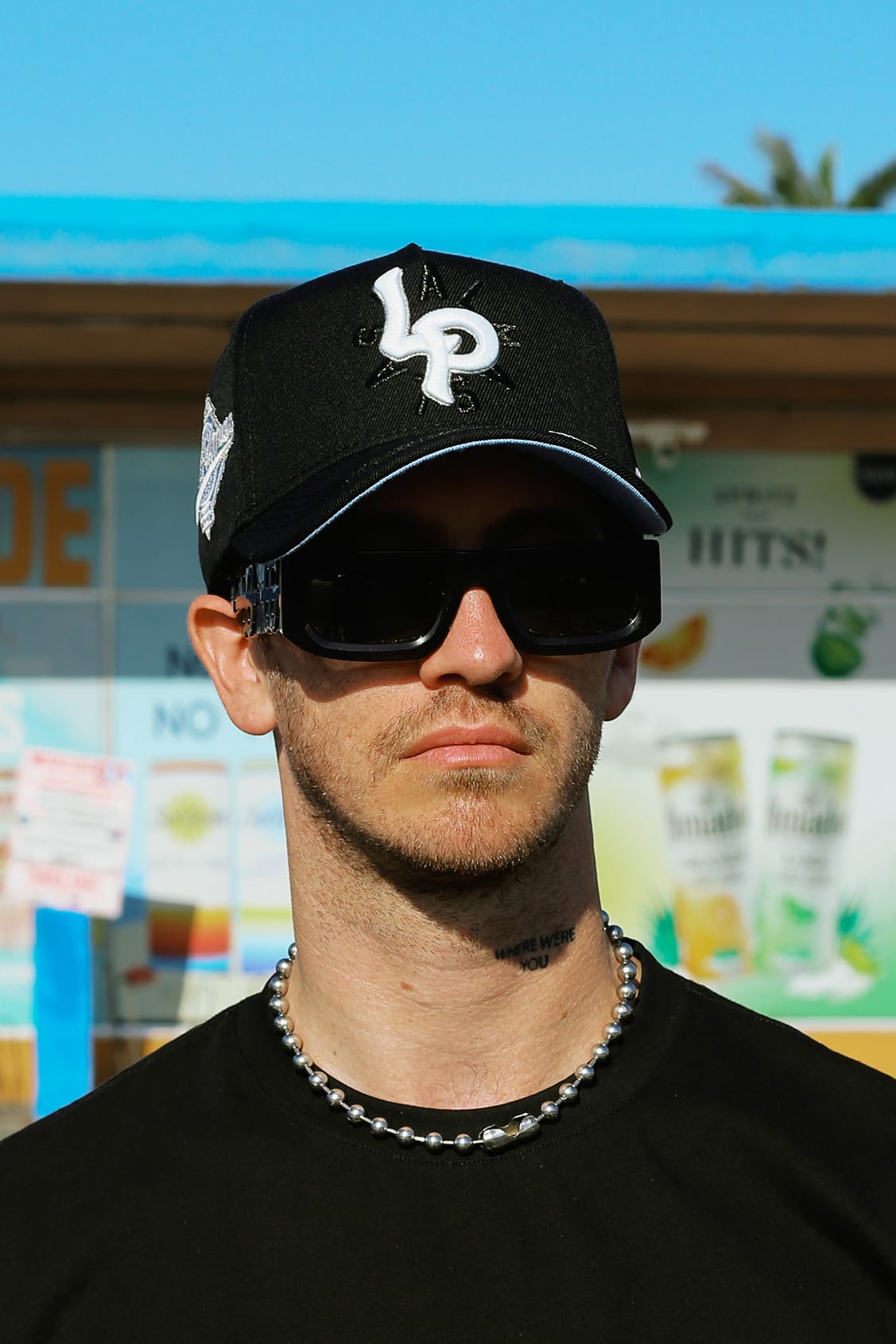 MAJOR LEAGUE HAT - BLACK/WHITE