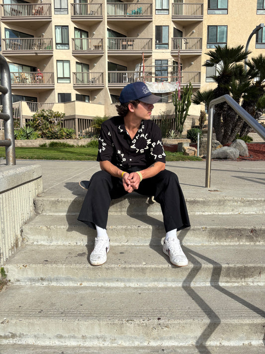 SUNFLOWER BUTTON-UP SHORT-SLEEVE SHIRT