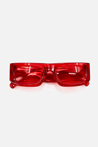 SUNGLASSES - TRANSLUCENT RED