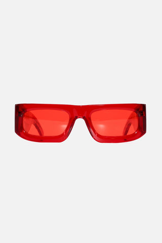 SUNGLASSES - TRANSLUCENT RED