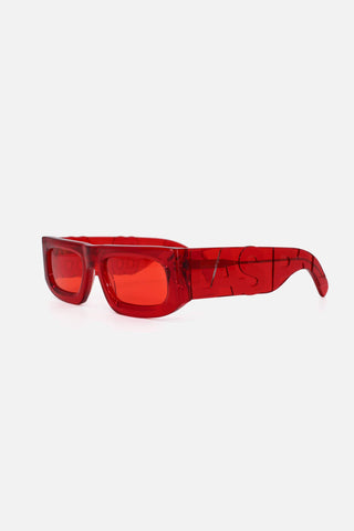 SUNGLASSES - TRANSLUCENT RED