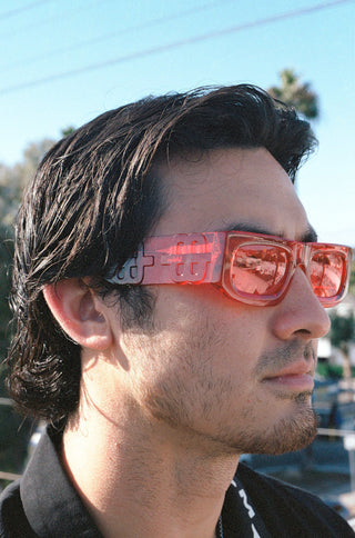 SUNGLASSES - TRANSLUCENT RED