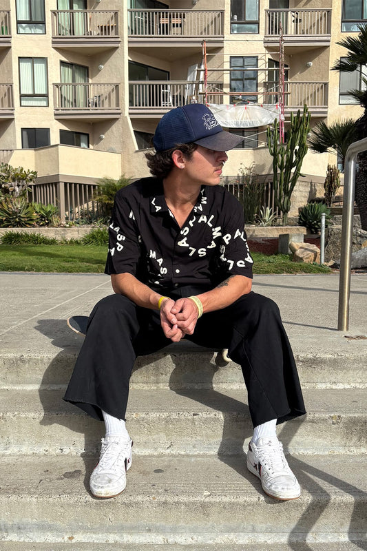 SUNFLOWER BUTTON-UP SHORT-SLEEVE SHIRT